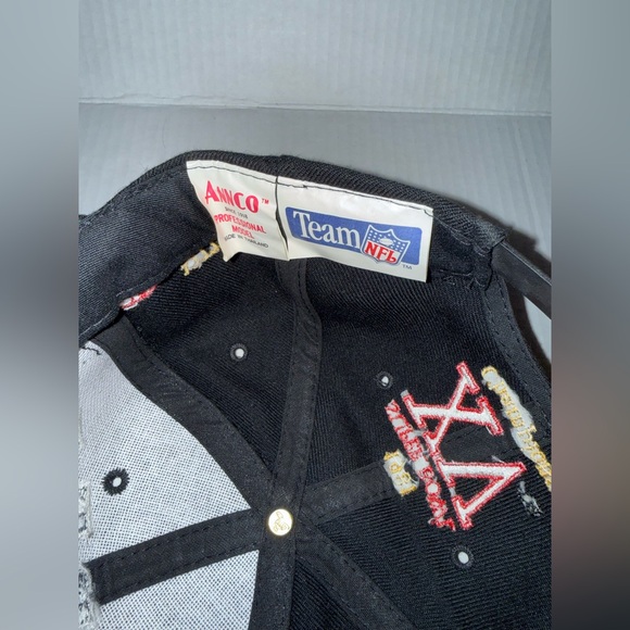 Vintage Raiders Super Bowl Champions Snapback Hat Annco Wool Blend Taiwan Rare - Picture 7 of 9